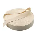 Nahtband Baumwolle,50 Meter Baumwollband Natur Baumwoll Gurtband Köperband Schrägband für Heimwerker, Handwerk, Nähen, Stricken, Geschenkverpackungen, Beige 2,5cm