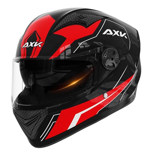 Liakyunf Integralhelm Mit Sonnenblende, Full Face Du-al Lens Shield Street Motorrad Kopfbedeckung, Motorrad Helm Vollvisierhelm Mopedhelm Für Damen Herren, Kopfumfang 54–61cm