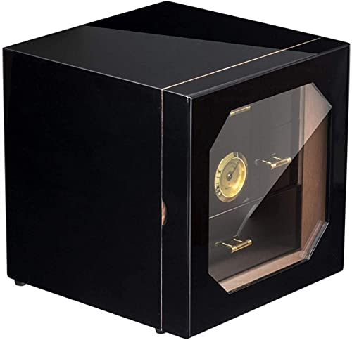 Samnuerly Raucherset/Zigarrenzubehör Zigarren-Humidor Zigarrenschrank mit konstanter Temperatur, große Zigarren-Aufbewahrungsbox mit 3 Schubladen, Desktop-Humidor-Dekorationsbox