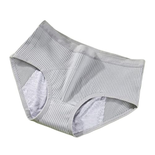 Unterhosen Damen Baumwolle Unterwäsche Slip Unterwäsche für Damen Unterwäsche Sexy Kimono Kurz (Grey, XL)