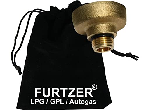 Furtzer LPG GPL Autogas Tankadapter M22 (1 3/4' X W21.8) Dish kurz Adapter mit Stoffbeutel by