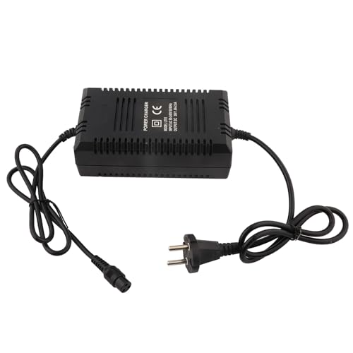 Ejoyous 36V Ladegerät Blei-Säure-Ladegerät Elektroroller Ladegerät E Scooter Akku Ladegerät Roller Ladegerät mit PWM Technologie VBLK für 3x12V Batterien in Serie (EU-Stecker)