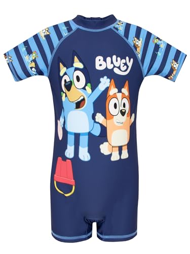 BlueY Badeanzug | Kinder Schwimmanzug | Schwimmset Kinder | Blau 104