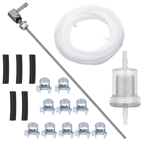 BlueXP 18 Stück Kraftstoff Standrohr Set Auto Diesel Standheizung Schlauch Ersatz Kraftstoffrohr Kraftstoffleitung Leitungsfilter Schlauchschellen Kit für Eberspacher/Webasto-Heizung