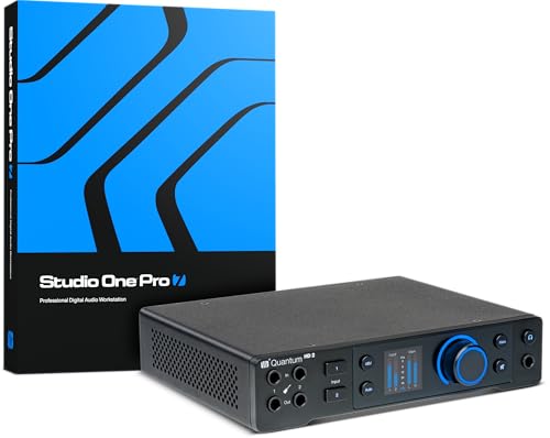 PreSonus Quantum HD 2 20 x 24, 32-Bit/192 kHz USB-C Audio-Interface mit Studio One Pro und 12-Monats-Studio One+ Hybrid-Mitgliedschaft inklusive