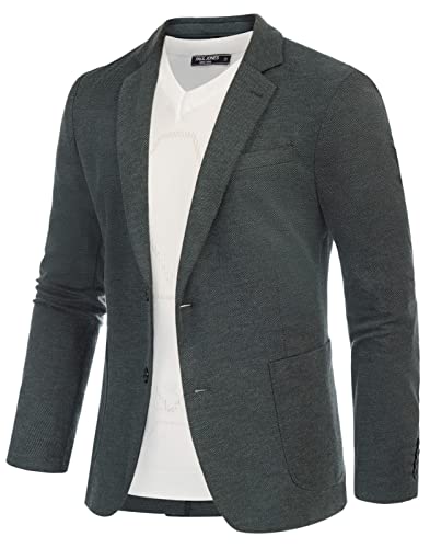 PJ PAUL JONES Herren Freizeit Blazer Regular Fit Sakko Sportlich Anzugjacke für Business (Dunkelgrau, 3XL)