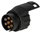 AUTOLIGHT 24 Anhängeradapter 7 Polig auf 13 Polig 12V Adapter für PKW Anhänger Trailer Wohnwagen Stromadapter Anhängerstecker Adapter Anhängerkupplung