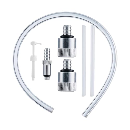 JIEBWCHA Getriebeöl-Transferpumpe – Quart Flasche Flüssigkeitspumpe | 3/8 Zoll Tragbarer Getriebeabzieher Getriebespender auslaufsicher für Metall Swivel Marine Rasen Traktor Außenborder
