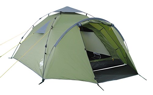 Lumaland Pop Up Zelt | 3-4 Personen Familienzelt | Wurfzelt Innenmaße 210x210x120 cm | Wasserdicht & Windfest | Ideal als Camping, Festival & Reise Zelt | Ultraleicht & Robust [Grün]
