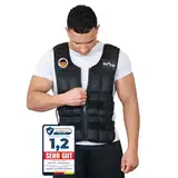 DH FitLife Verstellbare Gewichtsweste 20KG zum Muskelaufbau u. Krafttraining | Weighted Vest | Laufweste Damen Herren | Fitness Trainingsweste