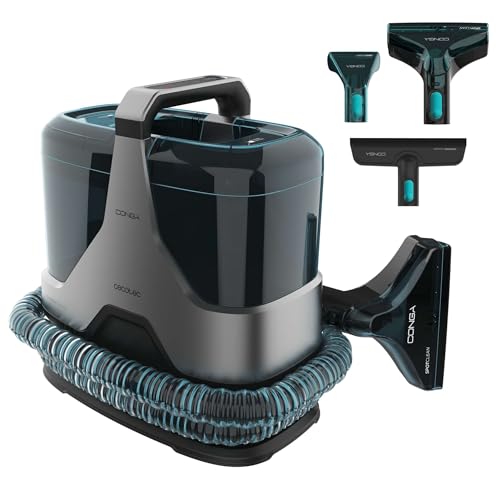 Cecotec Teppichreiniger und Staubsauger - Conga 6000 Carpet&Spot Clean XXL Advance mit Kabel. 600 W, sprüht, saugt und reinigt, 15 kPa Saugkraft, 1300 ml Tank, Aktionsradius 7 m