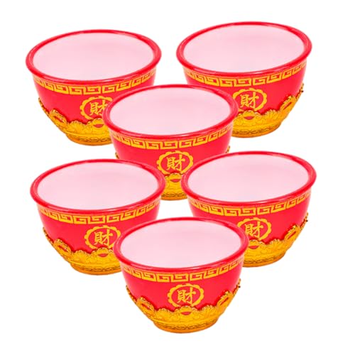 SEWOART 6St Weinbecher anbieten tibetische Feng-Shui-Dekoration Weingläser buddhistische Lieferungen buddhistische Tasse Buddha Container Wasser Regal Wasserbecher Plastik