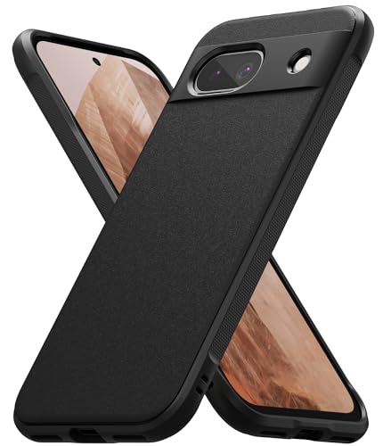 Ringke Onyx Case Kompatibel mit Google Pixel 8a Hülle, Verbesserte Griffigkeit Rutschfestes Mattierte TPU Handyhülle für Pixel 8a (2024) - Black