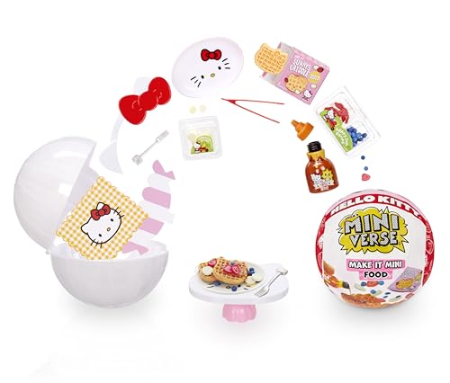 MGA's Miniverse Make It Mini Food Sanrio Hello Kitty - Sammlerstücke, Geheimnisvolle Blindverpackung, Basteln mit Harz, Lebensmittel-Nachbildungen, Neuheit, für Sammler & Kinder ab 8, Nicht ESSBAR