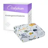 Dailydream Kinder Gewichtsdecke aus 100% Baumwolle, 3,2Kg, 104x150cm, Motiv Safari