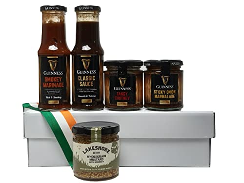 Irisches Gourmet Präsentbox mit Guinness Sauce, Marinade und Chutneys