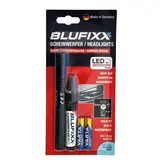 Blufixx-Pro Set Frontscheinwerfer Klar - PRO-EDITION 2024 - Reparaturstift für Kratzer und Risse in Auto Frontscheinwerfern und Rücklichtern, Lichthärtendes KFZ Reparatur- Gel mit LED Licht