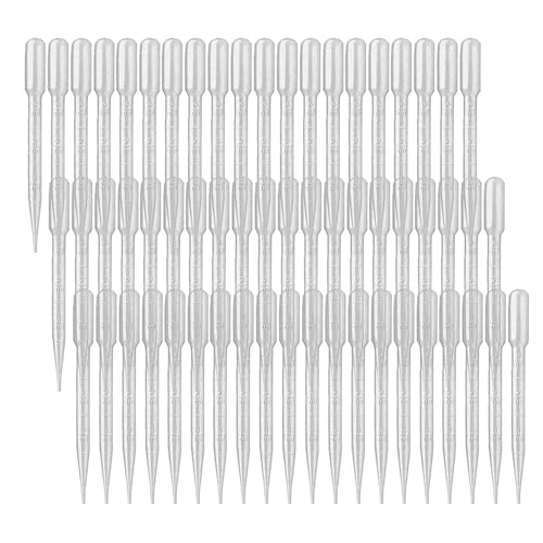 300PCS 3ML Kunststoff-Transferpipetten, YSSHUI-Einwegpipetten-Transferpipetten für das Pipetten-Make-up-Werkzeug für ätherische Öle