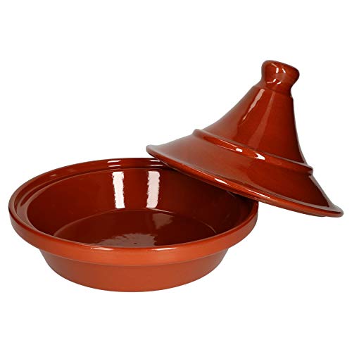 MamboCat Schmortopf I Tajine I 2 Liter I Mediterran I Unikat Handarbeit - Glasiert I Orientalisch I Marrokanisch I Antike/Vintage I Mittelalter I Wikinger