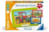 Ravensburger tiptoi Puzzle 00227-3 erste Puzzles: Fahrzeuge, niedliche Rahmenpuzzles - Kinderpuzzle ab 2 Jahren