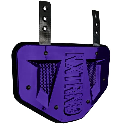 Nxtrnd Fußball Rückenplatte, professionelle Fußball-Rückenplatten für Schulterpolster, für Erwachsene & Jugendliche (Chrome Purple, Youth)