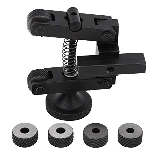 Rändelwerkzeug für drehbank, Rändelrad, 45# Kohlenstoffstahl Rändelwerkzeug mit 6 Rädern, Durchmesser 0,8 mm, 1,2 mm, 1,2 mm