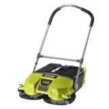 RYOBI 18 V ONE+ Akku-Kehrmaschine R18SW3-0 (Kehrbreite 53 cm, Kickschalter, Auffangbehälter 17 l, ohne Akku und Ladegerät im Karton), Grün