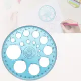 Kreisschablone zum Zeichnen Kreis Schablone Vorlage Multifunktionales Quilling Schablone Messschablonen Lineale Zeichenschablone Circle Stencil zum Lernen Entwerfen Büro