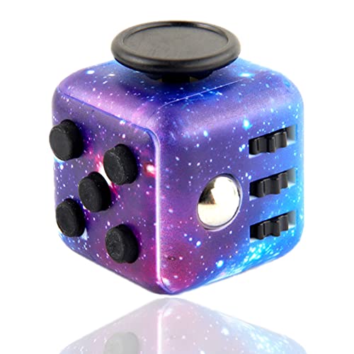 Steemjoey Fidget Toy Cube, Anti-Stress Würfel Spielzeug, Stressabbauendes Galaxy Sinnesspielzeug für Erwachsene und Kinder zum Abbau von Ängsten