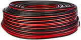 MANAX® Lautsprecherkabel CCA 2x1,5mm² rot/schwarz 50 m Ring