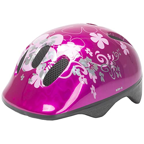 M-Wave Kinder Fahrradhelm Flower, pink (rosa) 52 - 56 cm