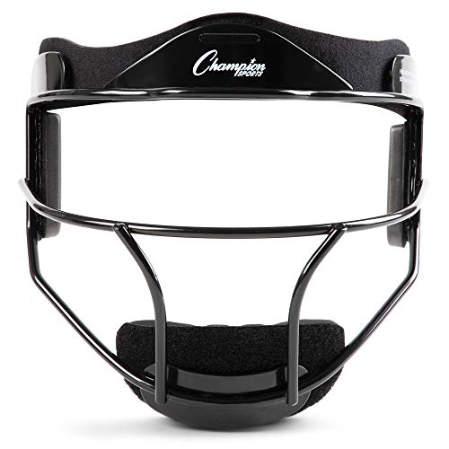 Champion Sports Unisex – Erwachsene Steel Face Mask Softball-Gesichtsmaske aus Stahl, Schwarz, Jugend