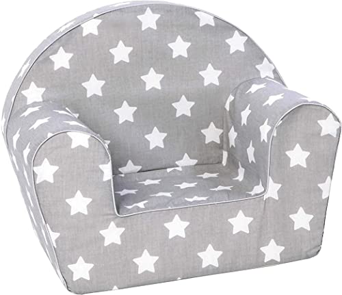 KNORRTOYS.COM 68341 Knorrtoys 68341-Kindersessel-Stars , Baumwolle , White Kindersessel