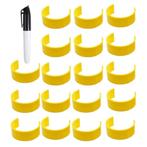 Clip Set Für Pillenflaschen | 18 Stück Flaschenklemme Clip Für Flaschenetikett - Einfache Identifizierung Von Medikamenten, Clip Für Flaschenetiketten Clip Für Kennzeichnung Für Flaschen D