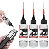 3pcs Scherkopf ÖL für Haarschneidemaschinen Rasierer ÖL Haarschneidemaschine ÖL für Rasierer ScherkopföL Geruchloses Reibungsminderndes für Haarschneider Rasierer Feinmechanik ÖL Leichtes Rasier 120ml