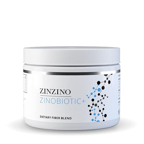 ZinZino Zinobiotic+ Ballaststoffe Pulver - Multi Ballaststoff Komplex - Flohsamenschalen & Guarkernmehl - Darmgesundheit - Blähbauch Loswerden - Immunsystem Stärken Erwachsene - Darmkur Blähbauch