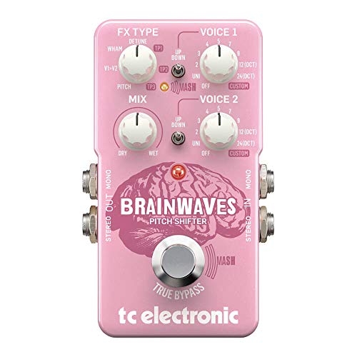 TC Electronic BRAINWAVES PITCH SHIFTER Außergewöhnlicher Pitch Shifter mit Algorithmen in Studioqualität, 4-Oktaven-Dual-Voices und bahnbrechendem MASH-Fußschalter
