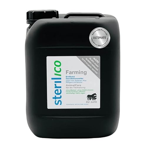 sterilico – Farming – Desinfektionsmittel für Ställe und Futterstellen (5l)