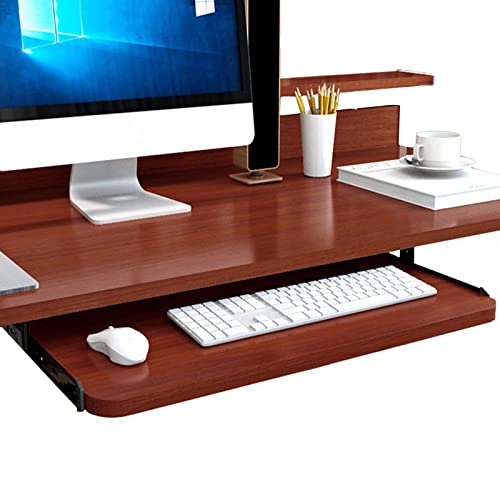 HAVVMK Armlehne Ergonomische Schreibtischverlängerung, 5 Farben, Holztastaturablage zum Ausziehen unter den Schreibtisch, 23 kg Tragkraft, für Home-Office-Werkstattspiele, ausziehbare Tas