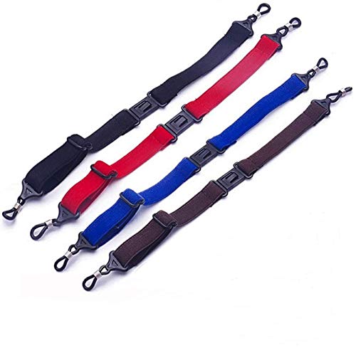 Xrten 4 Stücke Brillenbänder,Einstellbar Anti-Rutsch Brillen Lanyard Brillen Gurt für Sport und Outdoor