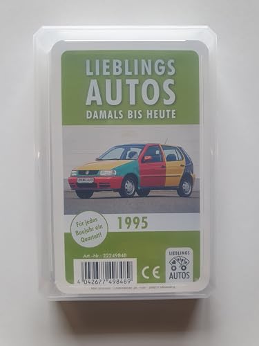 Lieblings Autos Auto Quartett 1995 Baujahr Geburtsjahr 30. Geburtstag Geschenk Spielkarten Neu