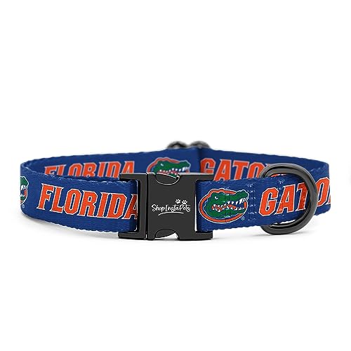 Florida Gators Verstellbare Halsbänder und Leinen, offizielles Lizenzprodukt, passend für alle Haustiere. (Extra kleines Halsband)