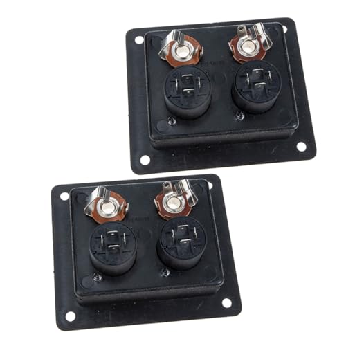 SOLUSTRE 2 Stück Box Lautsprecher Anschlussklemmen Für Die Hintere Verdrahtung Der Platine Subwoofer Autobuchsen Kit Quadratischer Lautsprecheranschluss Lautsprecher Binding