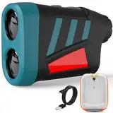 Entfernungsmesser, DT600 Laser Golf Entfernungsmesser,Jagd Golf Rangefinder Lasermessgerät mit 6 Facher Vergrößerung und Aufladbarer Batterie, IP54 Wasserdicht, Abstandsmessung 3~600m