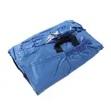 CRILSTYLEO Regenschutz motoradabdeckhaube motorradabdeckung motoradjacke motorradjacken Vollkasko für Motorräder motorradregenkombi Motorbike Jackets -Kettenabdeckung Blue