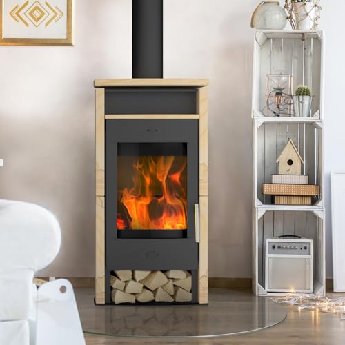 Fireplace Kaminofen Santiago 530mm 367mm 1050mm 111kg