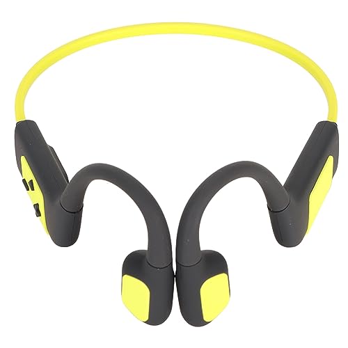 Yunseity Knochenleitungs-Headset, Magnetisches Lade-Tauchsport-Headset für den Sport (Gelbgrün)