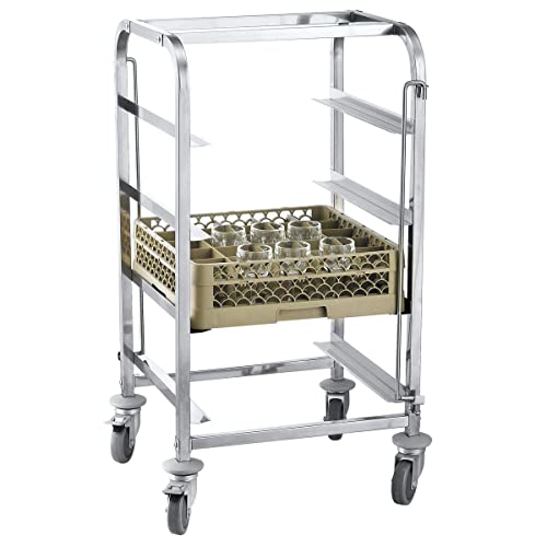 GGM Gastro | GKWH45 | Edelstahl Geschirrkorbwagen - für 4 Körbe