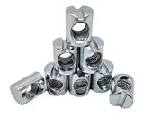 8 x HMH-Shop Quermutterbolzen M6 Kloben Bolzenmuttern M6 Ø 10x13 mm für Möbel Gitterbett Möbelschrauben