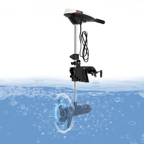 Boot Motor Elektromotor AußEnbordmotor Aussenborder Bootsmotor Aussenbordmotor Elektroaussenborder AußEnborder Schubkraft Salzwassertauglich Elektrisch Elektro Fischerboot Engine 12V (65LBS)